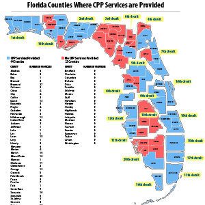 Child Parent Psychotherapy Providers (CPP) Providers by County